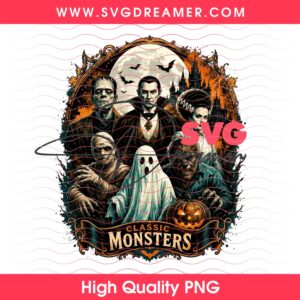 Horror Characters Halloween 2026 PNG Bundle, Horror Killers Bundle PNG 28 Vintage Universal Horror Movie Monsters PNG, Spooky Halloween Sublimation Design PNG, Classic Monsters Clipart PNG