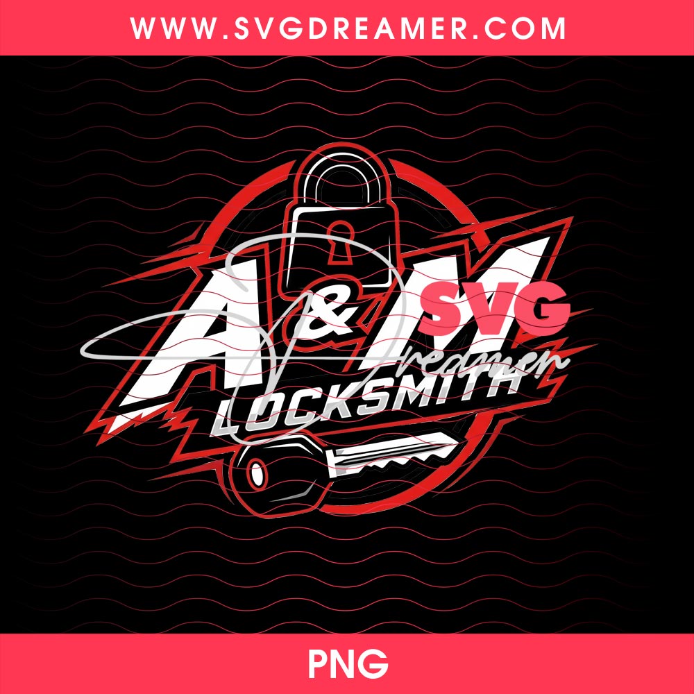 A&M Locksmith Dynamic Mascot Logo PNG 2 AM Locksmith Dynamic Mascot Logo PNG 1