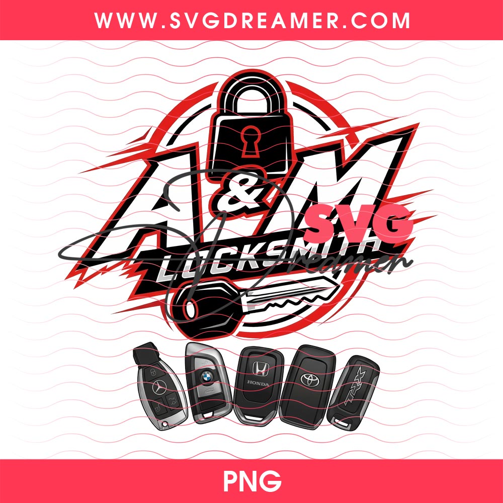 A&M Locksmith Dynamic Mascot Logo PNG 6 A&M Locksmith Dynamic Mascot Logo PNG