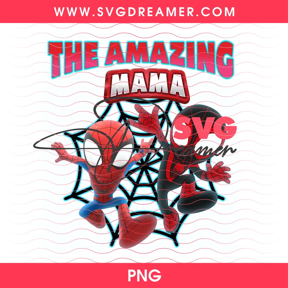 Amazing Mama Spiderman Design PNG 4 Amazing Mama Spiderman Design PNG