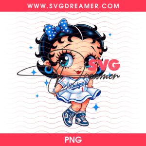 Baby Betty Boop Los Angeles Dodgers PNG