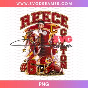 Colton Yellowjackets Player #6 Custom Order PNG