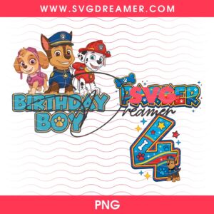 Custom Order Birthday Boy Paw Patrol PNG