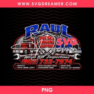 Custom Order Raul Diesel Engine Repair PNG 1