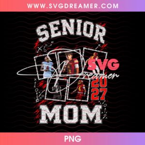 Custom Order Senior Mom Football Player PNG