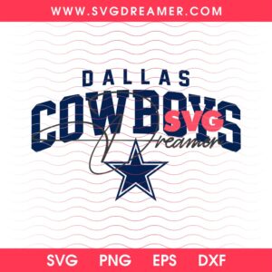 Dallas Cowboys Football Logo SVG PNG Design