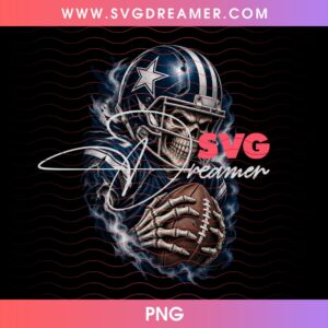 Dallas Cowboys Football Skeleton Player PNG