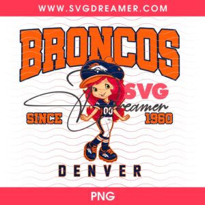 Denver Broncos Since 1960 Strawberry Shortcake PNG