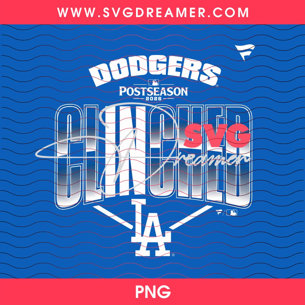 Dodgers Postseason 2026 Clinched PNG, Los Angeles Dodgers Baseball 2026 PNG Shirt Design 2 Dodgers Postseason 2026 Clinched PNG, Los Angeles Dodgers Baseball 2026 PNG Shirt Design