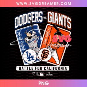 Dodgers Vs Giants 2026 PNG, Battle for California PNG