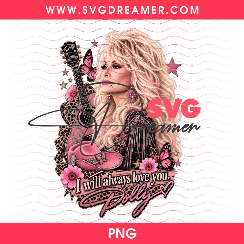 Dolly Parton PNG Design Bundle, I Will Always Love You Dolly PNG, Country Music Design PNG 9 Dolly Parton 8