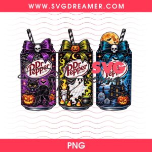 Dr Pepper Halloween PNG Design, Soda Can Halloween 2026 Design PNG, Cute Boo Pumpkin Halloween Shirt Design