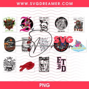 Every Time I Die Design PNG Bundle