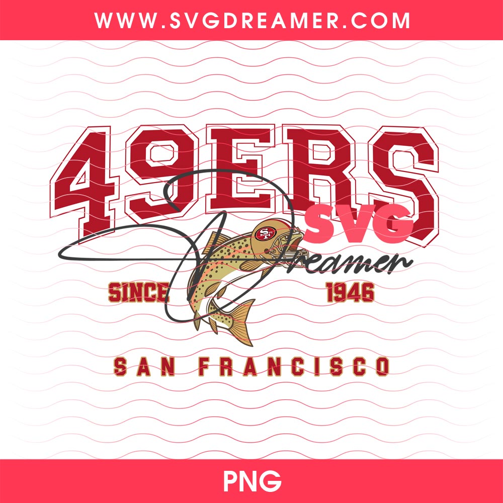 Fish SF 49ers PNG Design, San Francisco 49ers Football Since 1946 PNG File 4 Fish SF 49ers PNG Design, San Francisco 49ers Football Since 1946 PNG File
