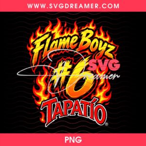 Flameboyz #6 Tapatio Halftone Design PNG