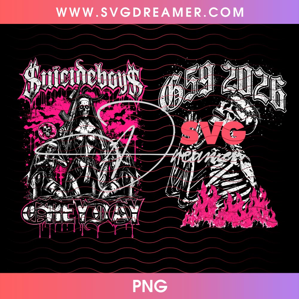 Gothic Skeleton Nuns Halloween PNG, Dark Pink Skull Religious Horror PNG Halftone Design 4 Gothic Skeleton Nuns Halloween PNG, Dark Pink Skull Religious Horror PNG Halftone Design