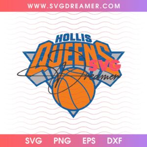 Hollis Queens Logo NY Knicks Basketball SVG PNG