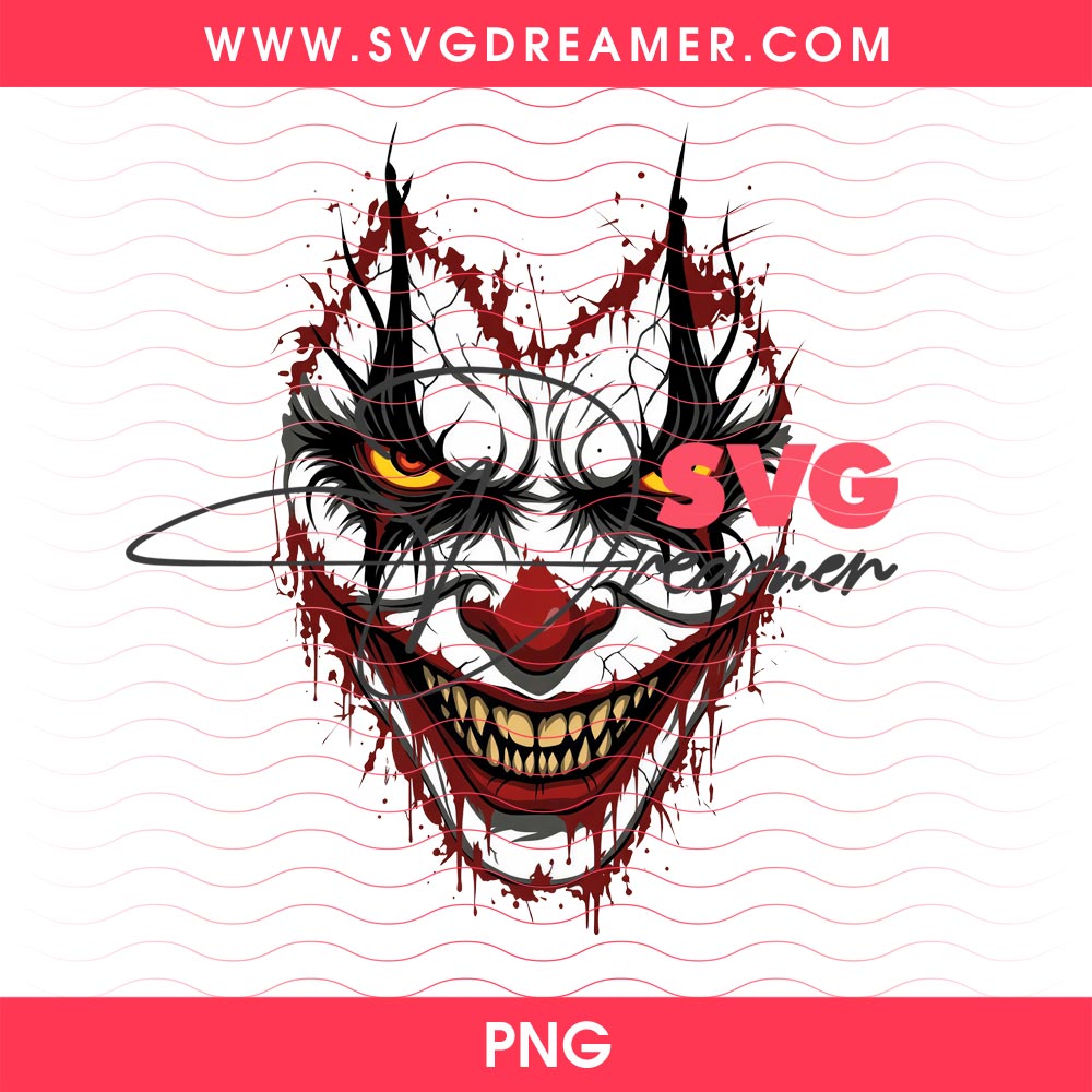 Horror Pennywise Face PNG, Horror Clown Balloon Character Halloween PNG 2 Horror Pennywise Face PNG, Horror Clown Balloon Character Halloween PNG