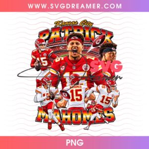 Kansas City Chiefs Patrick Mahomes Clipart PNG, Football Player #15 PNG