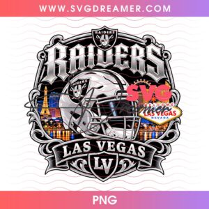Las Vegas Raiders Helmet Design PNG, Raiders NFL Football Design PNG