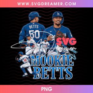 Mookie Betts Los Angeles Dodgers 50 MLB PNG, LA Dodgers 2026 Shirt Design PNG