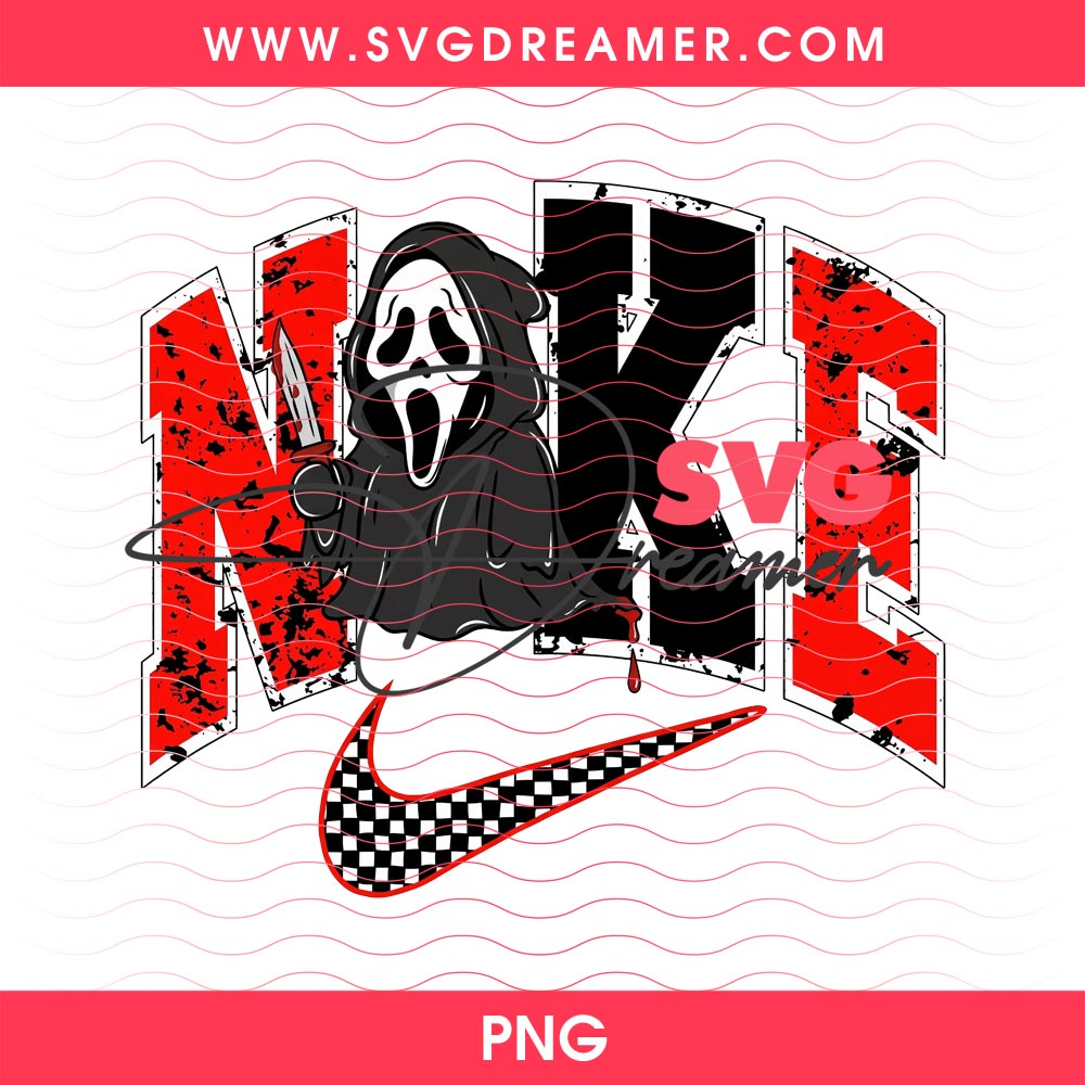 Nike Ghostface PNG, Nike Just Boo It Horror Scream Halloween PNG 2 Nike Ghostface PNG, Nike Just Boo It Horror Scream Halloween PNG