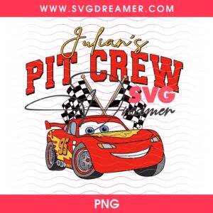 Pit Crew Custom Order PNG, Lightning McQueen Custom Order PNG