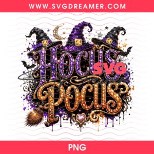 Rhinestone Hocus Pocus PNG, Halloween Witches Sanderson Sisters Rhinestone Effect PNG