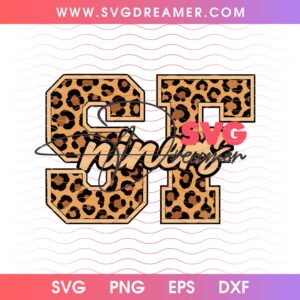 SF Niners Leopard Design SVG PNG, San Francisco 49ers Fan SVG PNG Design