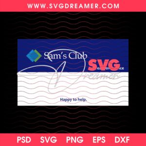 Sam's Club SVG PNG PSD Files