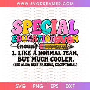 Special Education Team SVG PNG