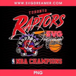 Toronto Raptors NBA Champions PNG Design, Retro Toronto Raptors Basketball Mascot PNG File, Vintage Raptors Dinosaur NBA Finals PNG