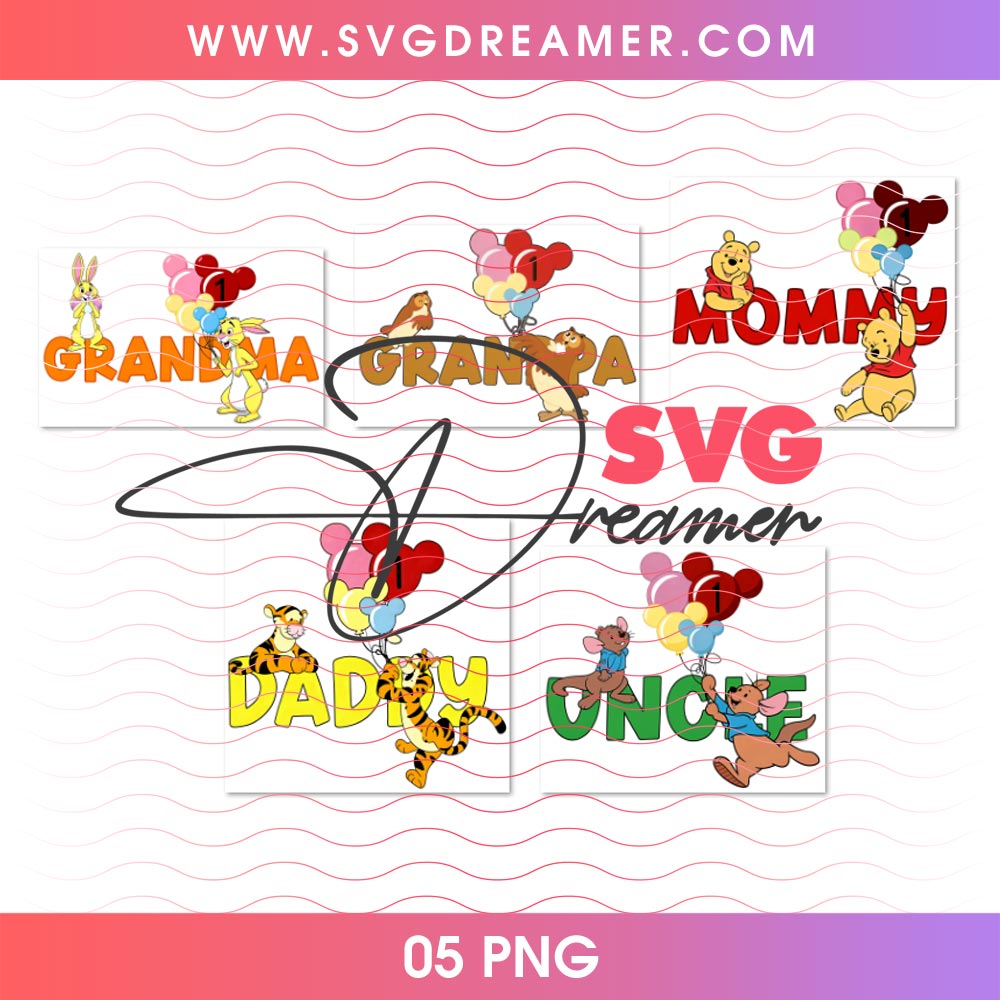 Winnie The Pooh Family PNG Bundle 2 Winnie The Pooh Family PNG Bundle