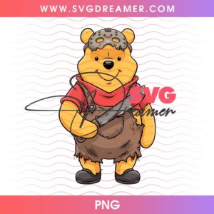 Winnie The Pooh Horror Jason Voorhees Halloween PNG