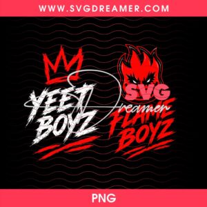Yeet Boyz And Flame Boyz PNG Halftone 2