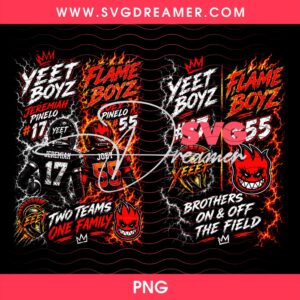 Yeet Boyz And Flame Boyz PNG Halftone 1