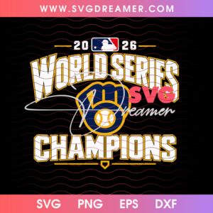 2026 World Series Champs Milwaukee Brewers SVG PNG, Brewers Baseball Take October 2026 NLCS Champs PNG SVG