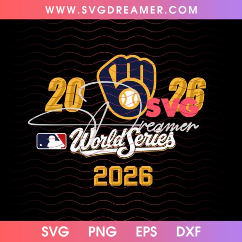 Brewers Baseball 2026 World Series Champions PNG SVG, MLB Milwaukee Brewers Champs 2026 PNG SVG Design