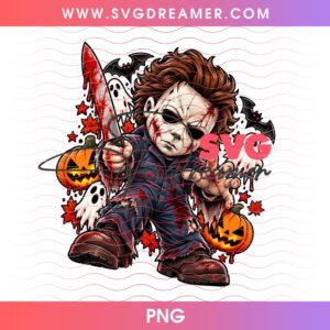 Chibi Horror Characters Halloween PNG Bundle, Spooky Vibes Halloween 2026 PNG Bundle 19 Chibi Horror Characters Halloween PNG 1