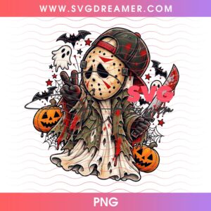 Chibi Horror Characters Halloween PNG Bundle, Spooky Vibes Halloween 2026 PNG Bundle 18 Chibi Horror Characters Halloween PNG 2