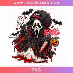 Chibi Horror Characters Halloween PNG Bundle, Spooky Vibes Halloween 2026 PNG Bundle 16 Chibi Horror Characters Halloween PNG 4