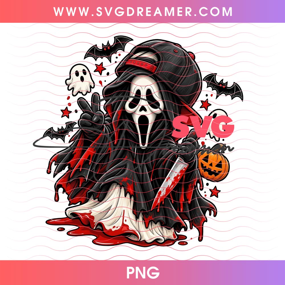 Chibi Horror Characters Halloween PNG Bundle, Spooky Vibes Halloween 2026 PNG Bundle 7 Chibi Horror Characters Halloween PNG 4