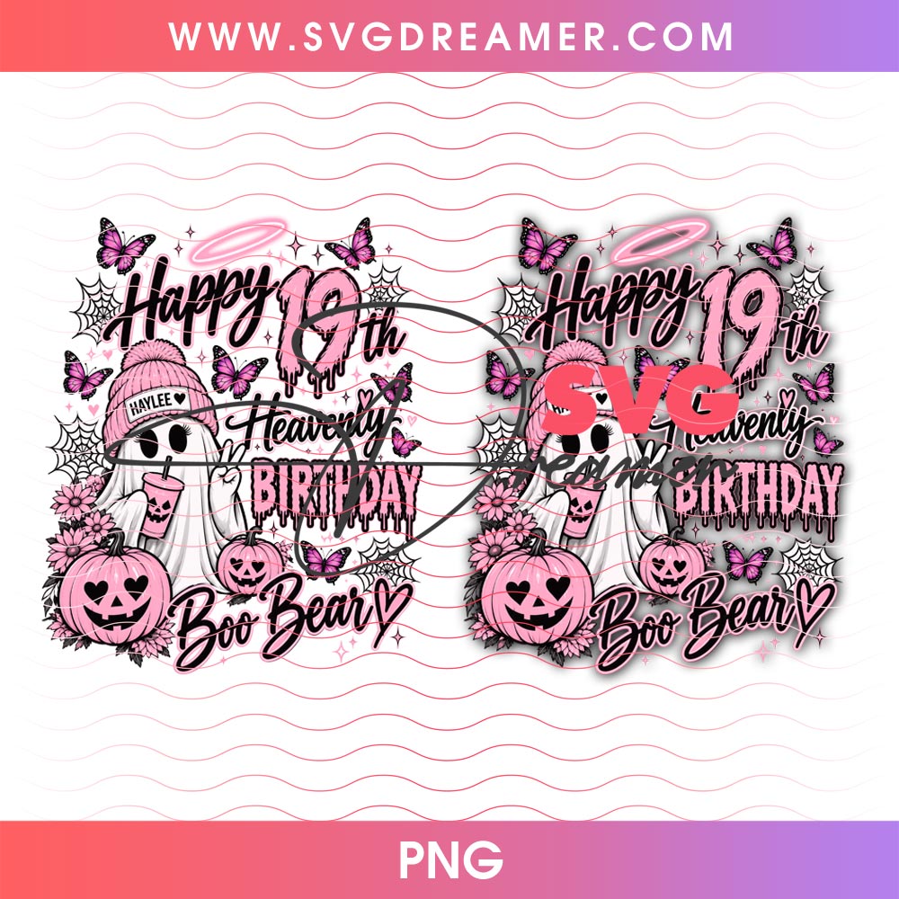 Custom Order Birthday Ghost Halloween PNG 1 Custom Order Birthday Ghost Halloween PNG 3