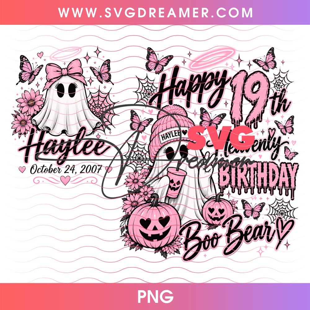 Custom Order Birthday Ghost Halloween PNG 3 Custom Order Birthday Ghost Halloween PNG