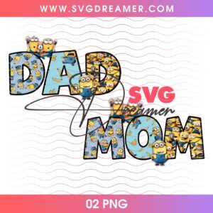 Dad And Mom Minion Theme PNG