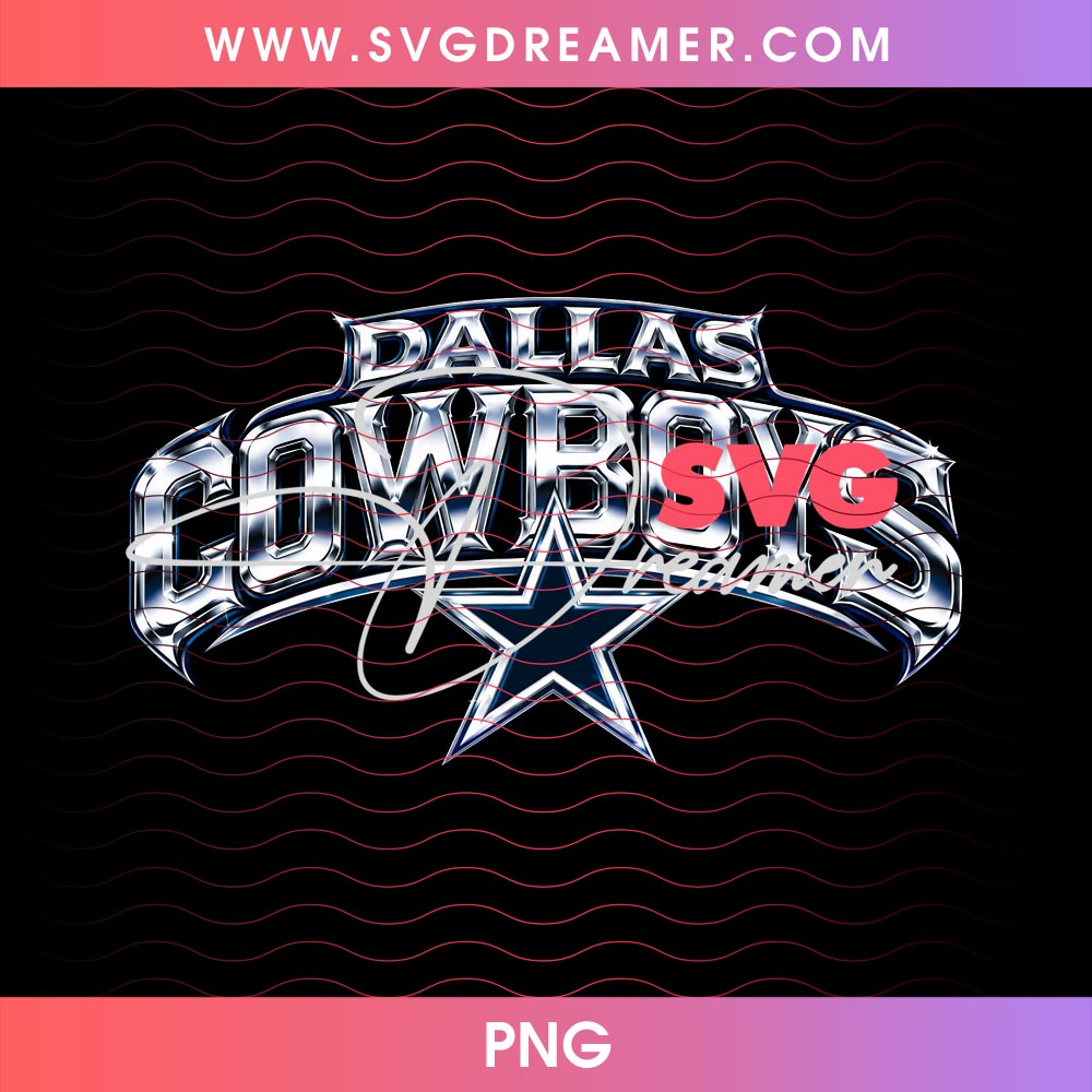 Dallas Cowboys Chrome Effect PNG 2 Dallas Cowboys Chrome Effect PNG