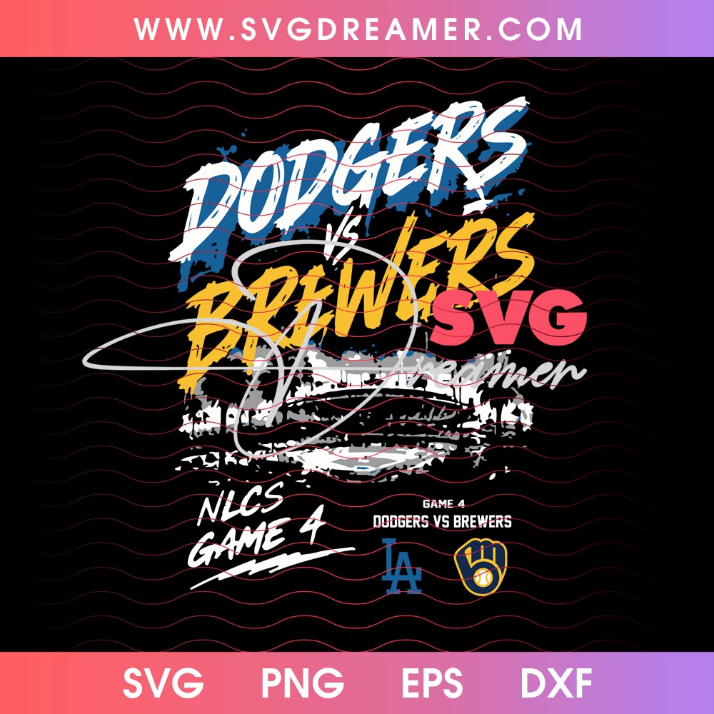 Dodgers vs Brewers NLCS Game 4 Dodger Stadium SVG PNG 1 Dodgers vs Brewers NLCS Game 4 Dodger Stadium SVG PNG