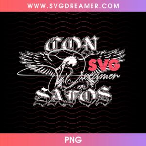 Eagle Con Safos SVG PNG Files 3 Eagle Con Safos SVG PNG Files 2