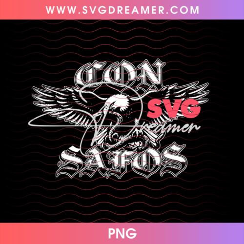 Eagle Con Safos SVG PNG Files 5 Eagle Con Safos SVG PNG Files 2