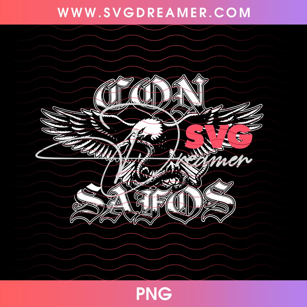 Eagle Con Safos SVG PNG Files 2 Eagle Con Safos SVG PNG Files 2